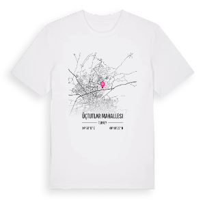 Üçtutlar Mahallesi karta t-shirt – ekologisk bomull t-shirt från Pinshirt