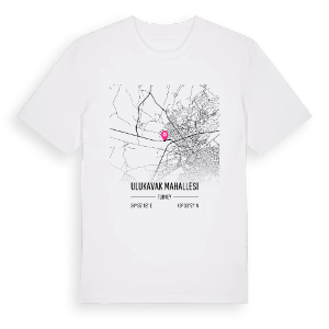 Ulukavak Mahallesi karta t-shirt – ekologisk bomull t-shirt från Pinshirt