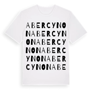 Abercynon ordlek t-shirt – ekologisk bomull t-shirt från Pinshirt