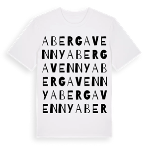 Abergavenny ordlek t-shirt – ekologisk bomull t-shirt från Pinshirt
