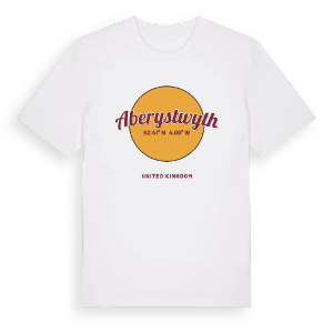 Aberystwyth cirkel t-shirt – ekologisk bomull t-shirt från Pinshirt