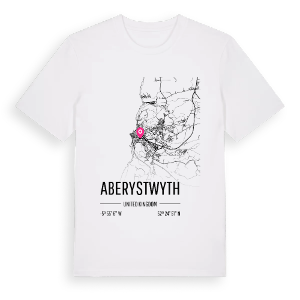 Aberystwyth karta t-shirt – ekologisk bomull t-shirt från Pinshirt