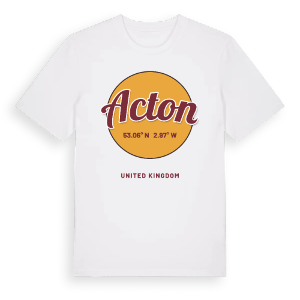 Acton cirkel t-shirt – ekologisk bomull t-shirt från Pinshirt