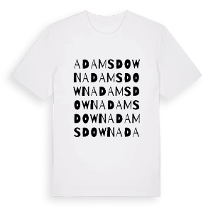 Adamsdown ordlek t-shirt – ekologisk bomull t-shirt från Pinshirt
