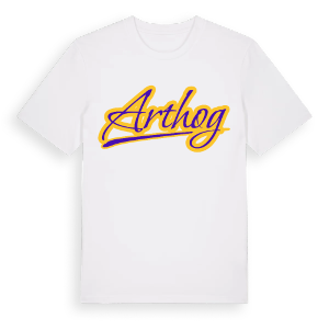 Arthog baseball t-shirt – ekologisk bomull t-shirt från Pinshirt