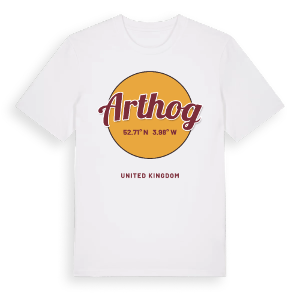 Arthog cirkel t-shirt – ekologisk bomull t-shirt från Pinshirt