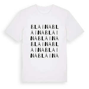 Blaina ordlek t-shirt – ekologisk bomull t-shirt från Pinshirt