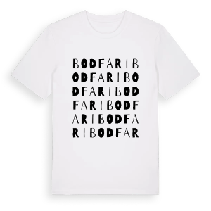 Bodfari ordlek t-shirt – ekologisk bomull t-shirt från Pinshirt