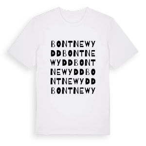 Bontnewydd ordlek t-shirt – ekologisk bomull t-shirt från Pinshirt