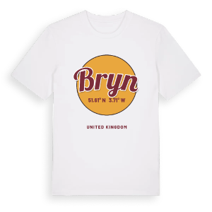 Bryn cirkel t-shirt – ekologisk bomull t-shirt från Pinshirt