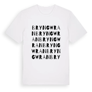 Bryngwran ordlek t-shirt – ekologisk bomull t-shirt från Pinshirt