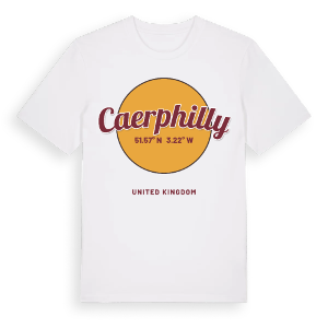 Caerphilly cirkel t-shirt – ekologisk bomull t-shirt från Pinshirt