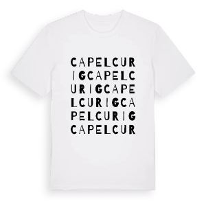 Capel Curig ordlek t-shirt – ekologisk bomull t-shirt från Pinshirt