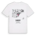 Cardiff karta t-shirt