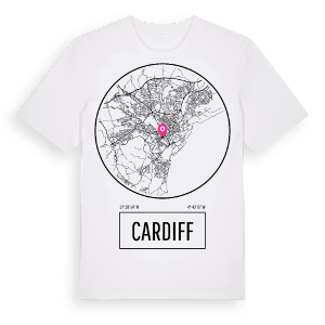 Cardiff t-shirt – ekologisk bomull t-shirt från Pinshirt