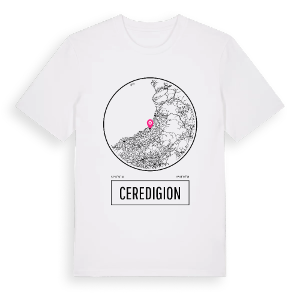 Ceredigion t-shirt – ekologisk bomull t-shirt från Pinshirt