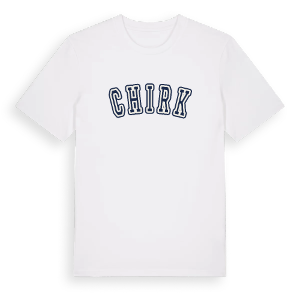 Chirk college t-shirt – ekologisk bomull t-shirt från Pinshirt