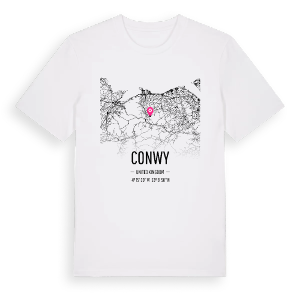 Conwy karta t-shirt – ekologisk bomull t-shirt från Pinshirt