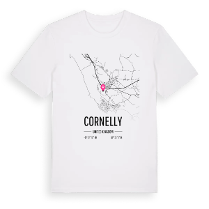 Cornelly karta t-shirt – ekologisk bomull t-shirt från Pinshirt