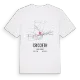 Criccieth karta t-shirt
