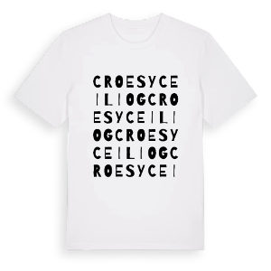 Croesyceiliog ordlek t-shirt – ekologisk bomull t-shirt från Pinshirt