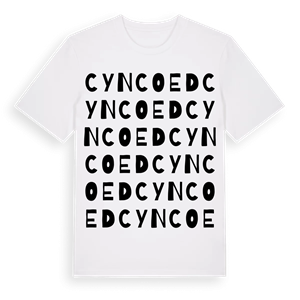 Cyncoed ordlek t-shirt – ekologisk bomull t-shirt från Pinshirt