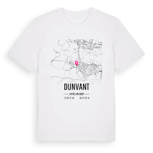 Dunvant karta t-shirt – ekologisk bomull t-shirt från Pinshirt