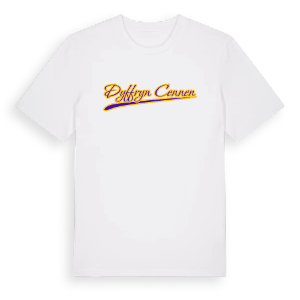 Dyffryn Cennen baseball t-shirt – ekologisk bomull t-shirt från Pinshirt