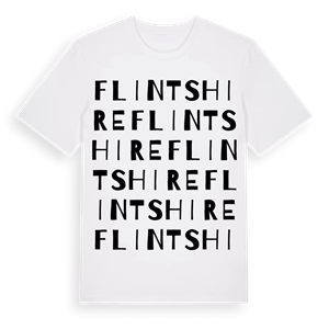 Flintshire ordlek t-shirt – ekologisk bomull t-shirt från Pinshirt