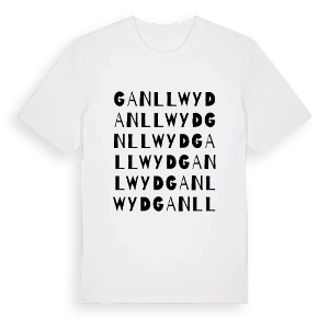Ganllwyd ordlek t-shirt – ekologisk bomull t-shirt från Pinshirt
