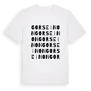 Gorseinon ordlek t-shirt – ekologisk bomull t-shirt från Pinshirt
