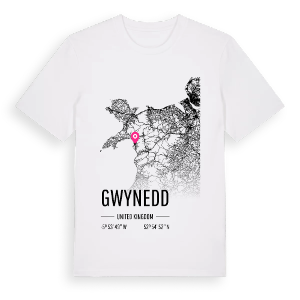 Gwynedd karta t-shirt – ekologisk bomull t-shirt från Pinshirt