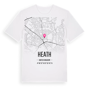Heath karta t-shirt – ekologisk bomull t-shirt från Pinshirt