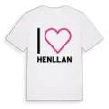 Jag älskar Henllan t-shirt stort tryck