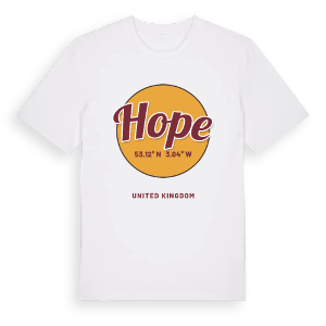 Hope cirkel t-shirt – ekologisk bomull t-shirt från Pinshirt