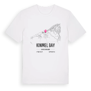 Kinmel Bay karta t-shirt – ekologisk bomull t-shirt från Pinshirt