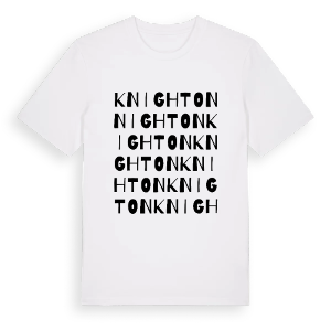 Knighton ordlek t-shirt – ekologisk bomull t-shirt från Pinshirt