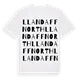 Llandaff North ordlek t-shirt