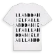 Llanddaniel Fab ordlek t-shirt