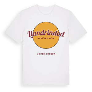 Llandrindod cirkel t-shirt – ekologisk bomull t-shirt från Pinshirt