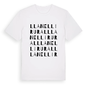 Llanelli Rural ordlek t-shirt – ekologisk bomull t-shirt från Pinshirt