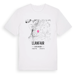 Llanfair karta t-shirt – ekologisk bomull t-shirt från Pinshirt