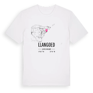 Llangoed karta t-shirt – ekologisk bomull t-shirt från Pinshirt