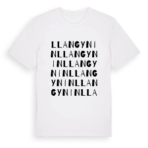 Llangynin ordlek t-shirt – ekologisk bomull t-shirt från Pinshirt