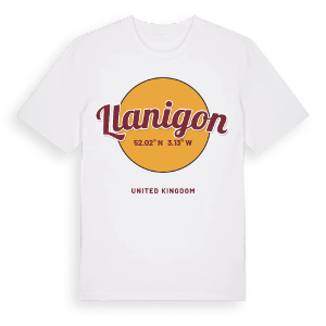 Llanigon cirkel t-shirt – ekologisk bomull t-shirt från Pinshirt
