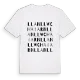 Llanllwchaiarn ordlek t-shirt