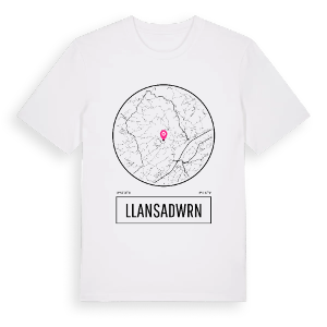 Llansadwrn t-shirt – ekologisk bomull t-shirt från Pinshirt