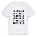 Llansanffraid Glan Conwy ordlek t-shirt