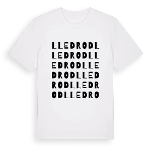 Lledrod ordlek t-shirt – ekologisk bomull t-shirt från Pinshirt
