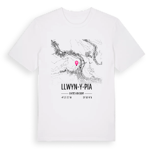 Llwyn-y-pia karta t-shirt – ekologisk bomull t-shirt från Pinshirt